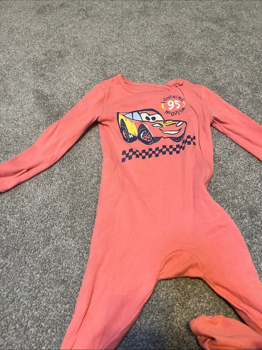 Disney Coral Lightning McQueen Footed One-Piece